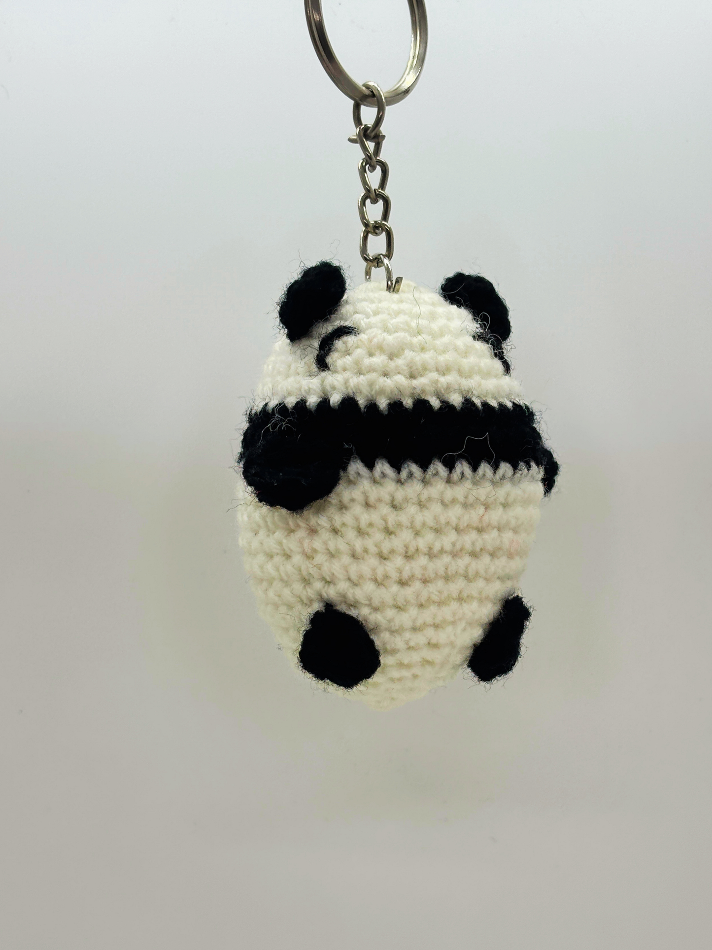 Handmade Crochet Panda Keychain | Soft Toy Key Ring for Bags & Keys