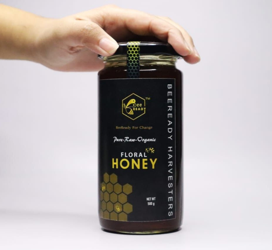 BeeReady Ajwain Flora Honey 500g – Raw Pahadi Honey | No Added Sugar