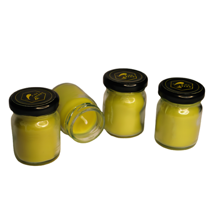Beeready Harvesters Pahadi Natural Beeswax Scented Glass Jar Candle | Hand Poured Candle for Home Décor, Romantic Dinners & Hotels | Pack of 2