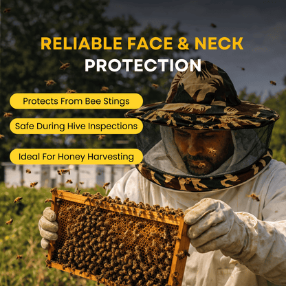 BeeReady Bee Veil Hat (Pack of 2) – Protective Beekeeping Head Gear