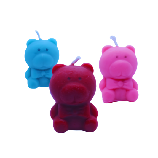 Beeready Harvesters TeddyGlow Beeswax Candle Duo | Cute Handcrafted Aroma Candles for Cozy Décor & Gifting | Pack of 2