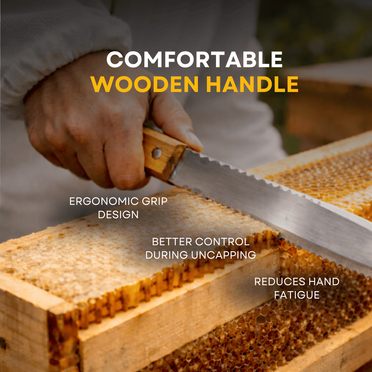 BeeReady Uncapping Knife – Stainless Steel Honey Extraction Tool