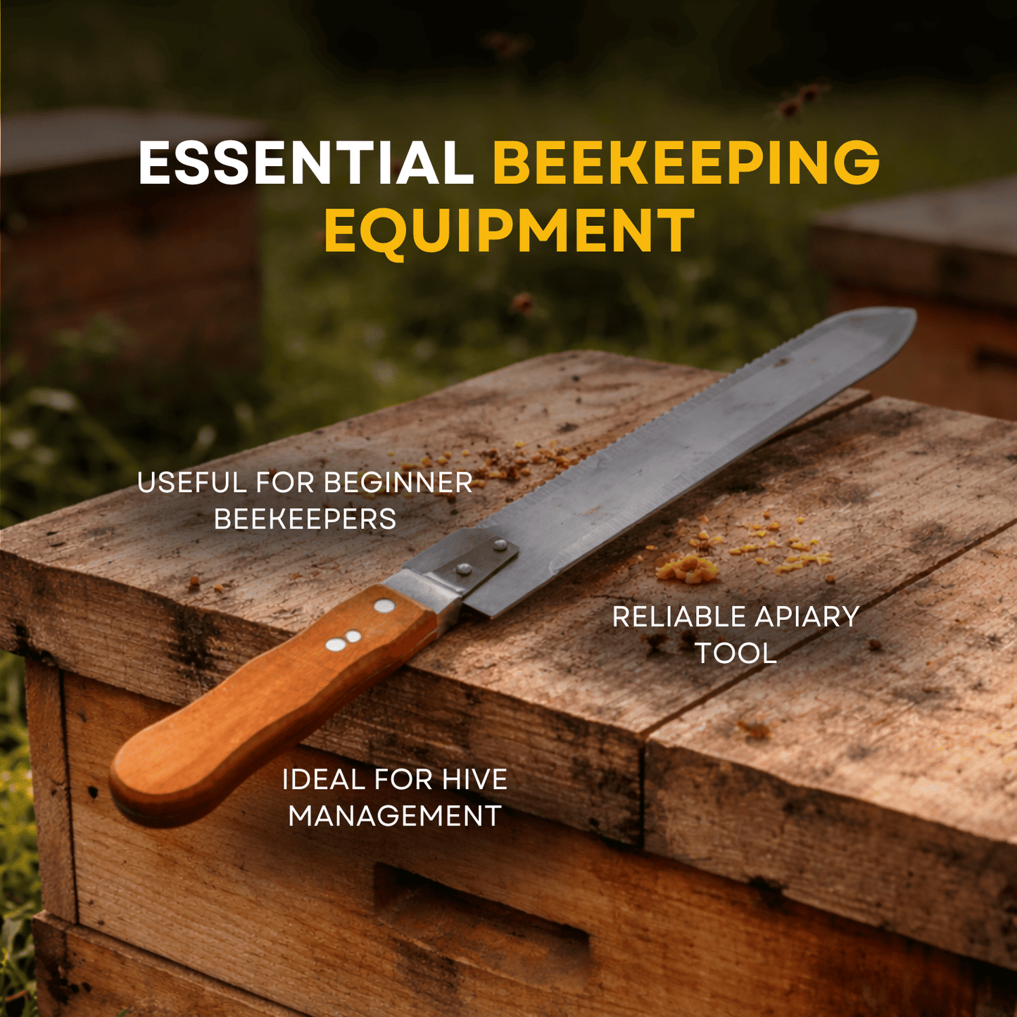BeeReady Uncapping Knife – Stainless Steel Honey Extraction Tool