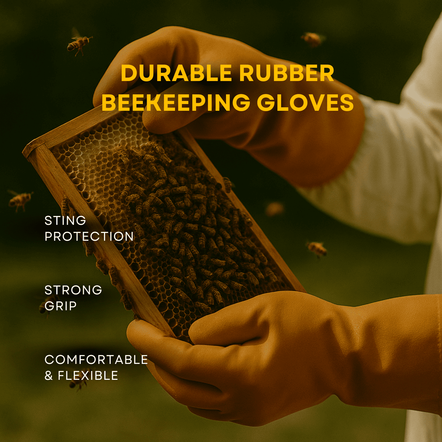 BeeReady Beekeeping Starter Kit – Veil, Gloves & Brush Combo