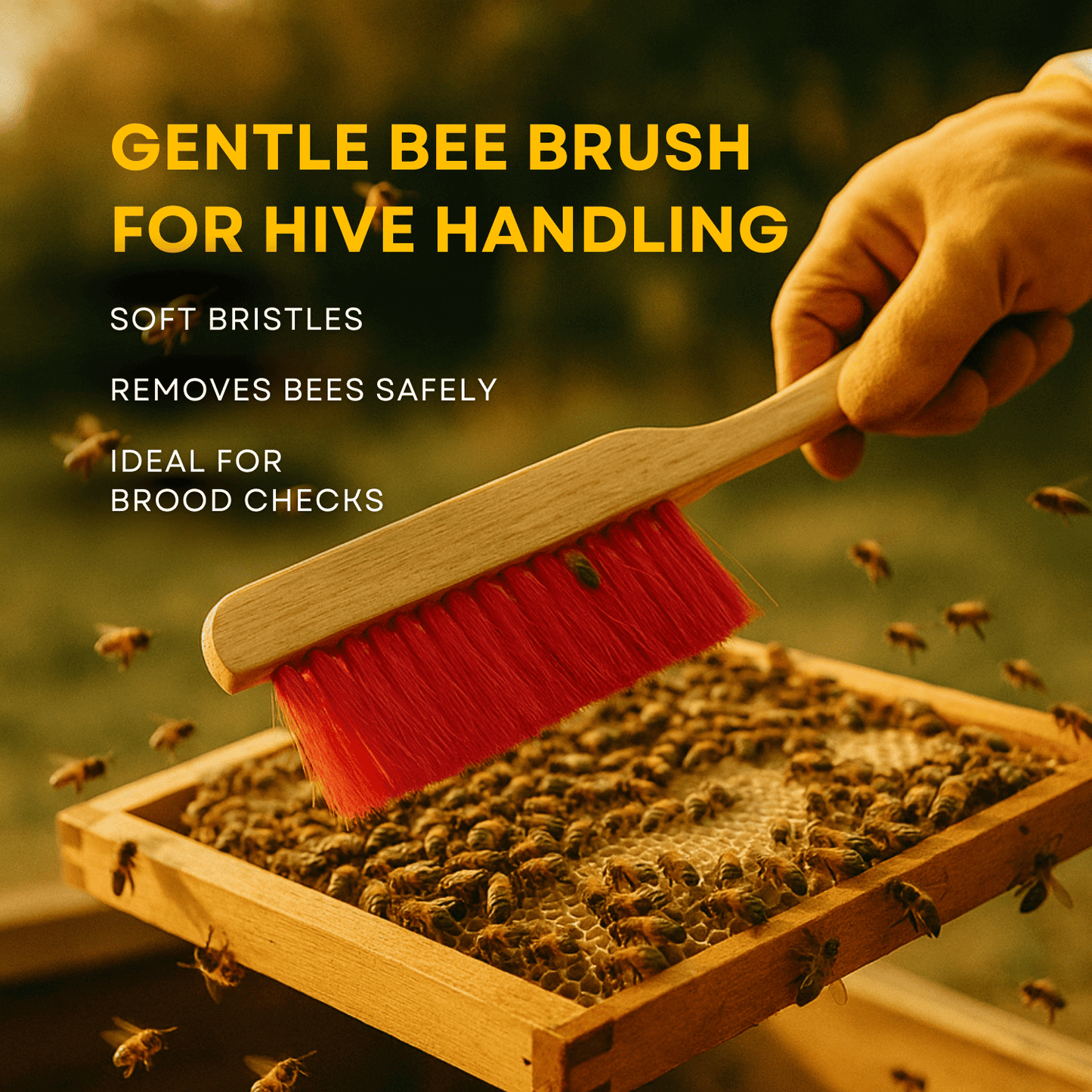 BeeReady Beekeeping Starter Kit – Veil, Gloves & Brush Combo