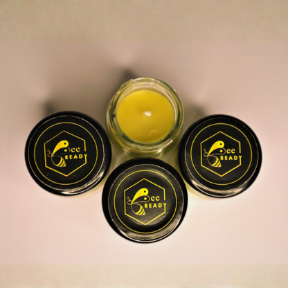 Beeready Harvesters Pahadi Natural Beeswax Scented Glass Jar Candle | Hand Poured Candle for Home Décor, Romantic Dinners & Hotels | Pack of 2