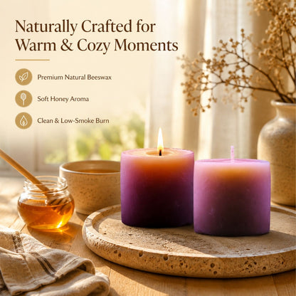 Beeready Harvesters Hand-Poured Aura Candle | Premium Beeswax Aroma Candle for Cozy Spaces | Pack of 2