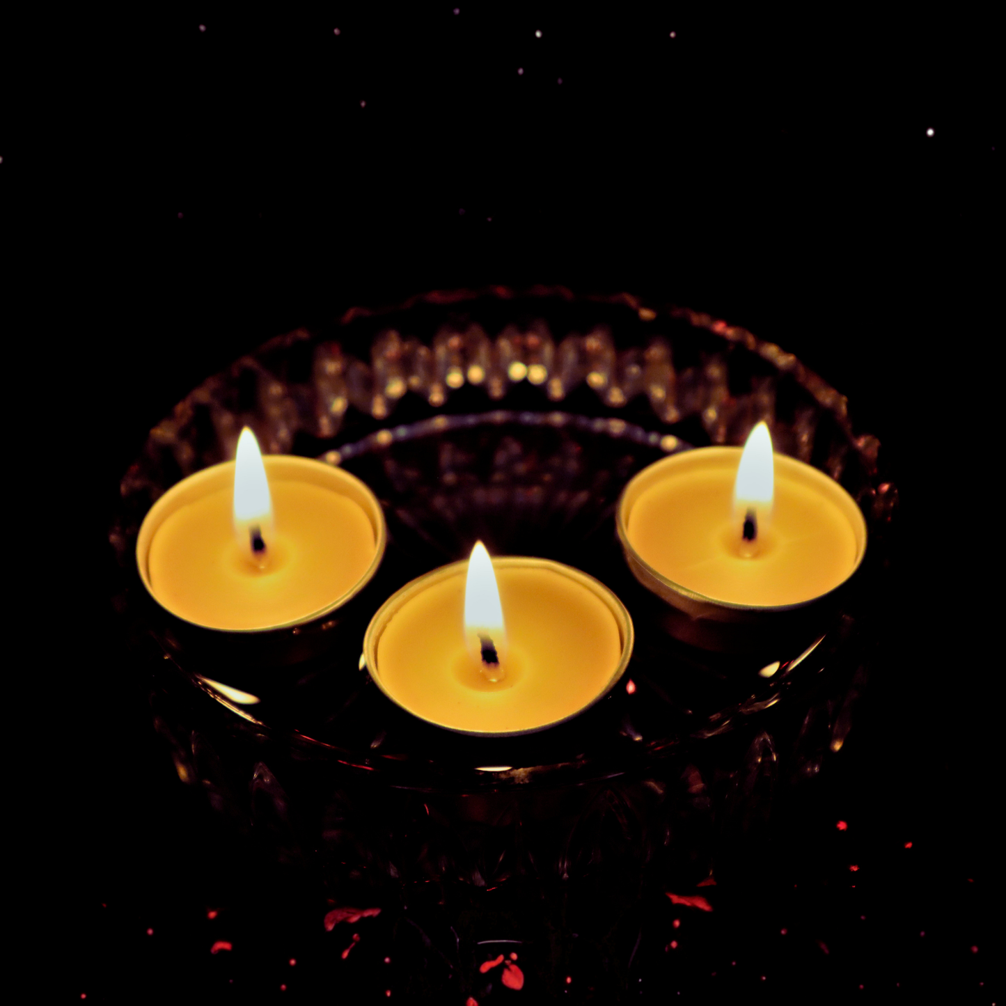 Beeready Harvesters Golden Glow Beeswax Tea Light Candles | Handcrafted Aromatic Tea Candles for Home Décor & Festive Ambience | Pack of 12