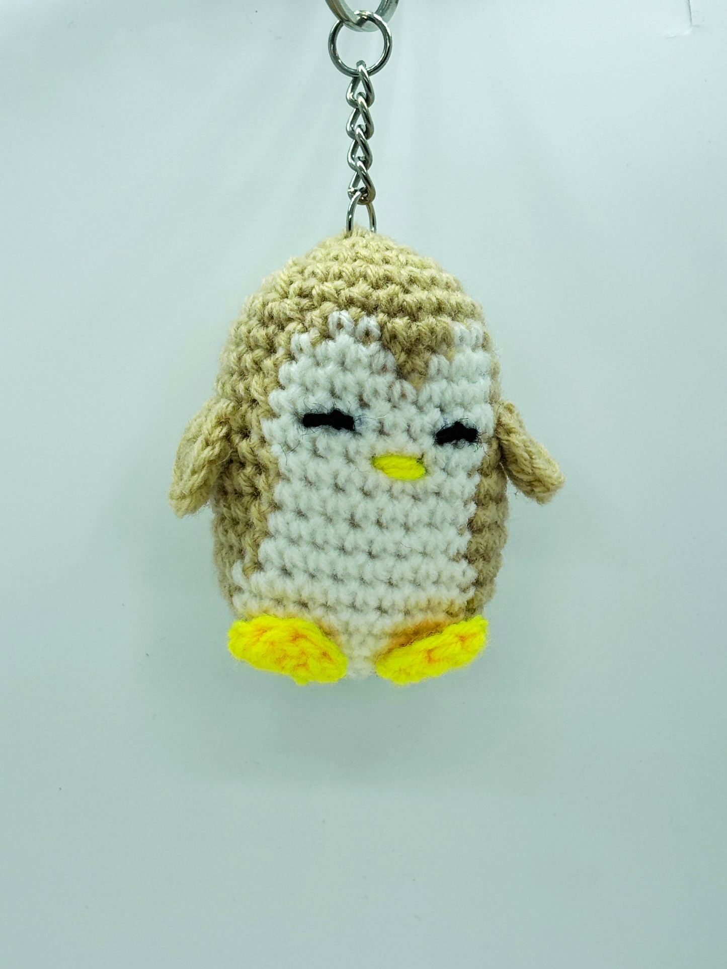 Handmade Crochet Penguin Keychain for Bags & Keys | Soft Knitted Penguin Hanging Charm
