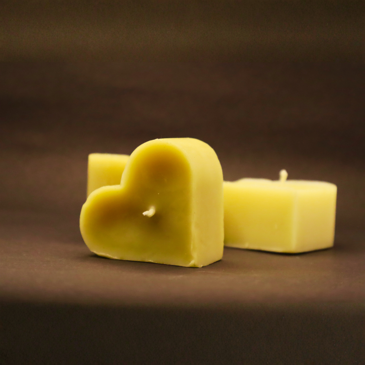Beeready Harvesters LoveGlow Beeswax Candle Set | Romantic Heart Shape Aroma Candles for Elegant Décor | Pack of 2