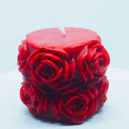 Beeready Harvesters Beeswax Big Round Flower Shape Aromatic Designer Candle | Natural Honey Aroma | Long Lasting Decorative Candle | Pack of 2