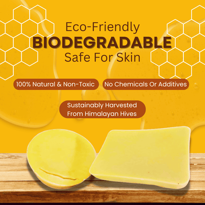 BeeReady Raw Beeswax Blocks – Pure Natural Beeswax for Candles, Soap & Skincare (1KG)