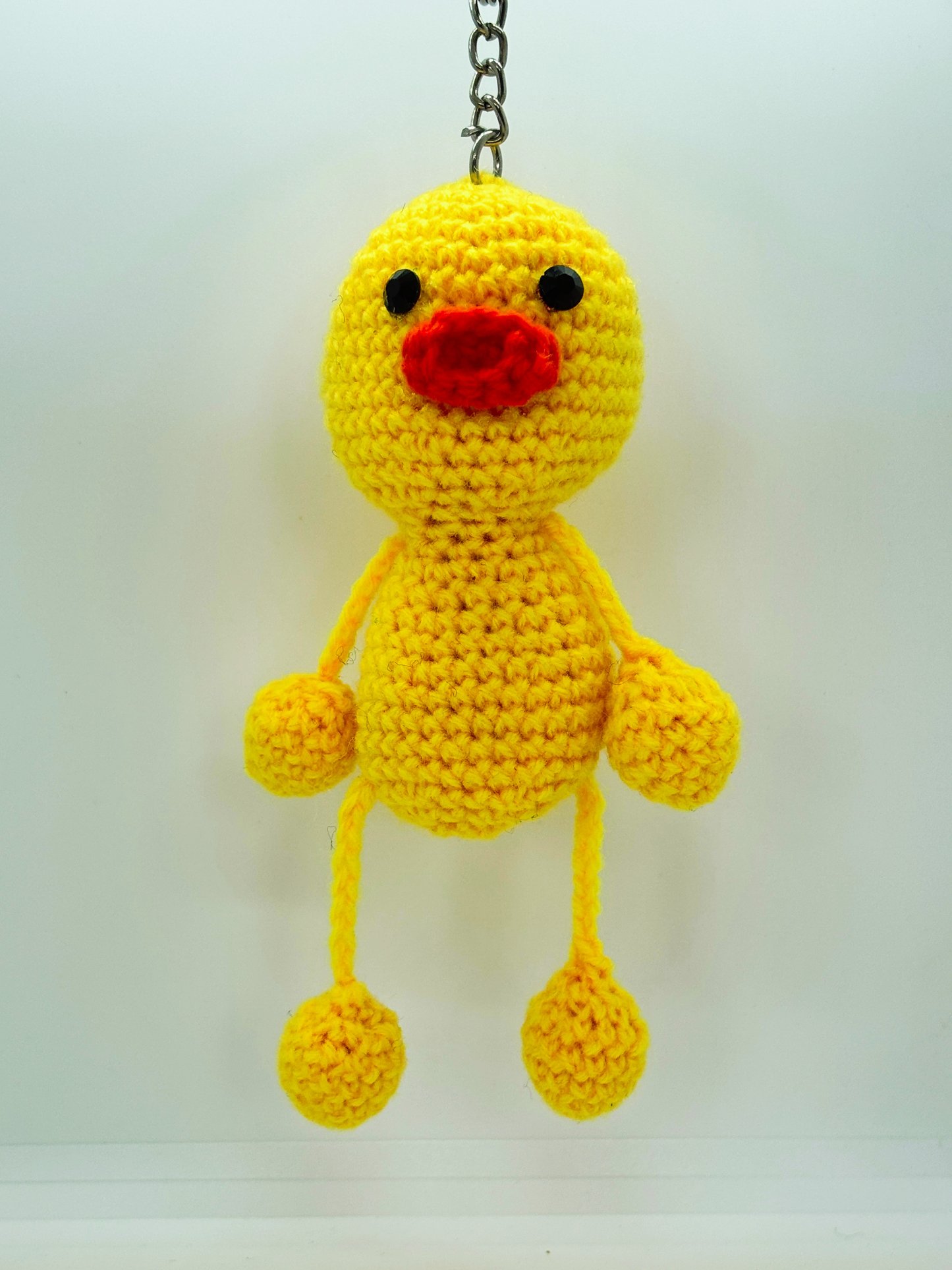 Cute Duck Crochet Keychain for Bags & Keys | Handmade Duck Keyring