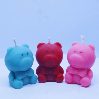 Beeready Harvesters TeddyGlow Beeswax Candle Duo | Cute Handcrafted Aroma Candles for Cozy Décor & Gifting | Pack of 2