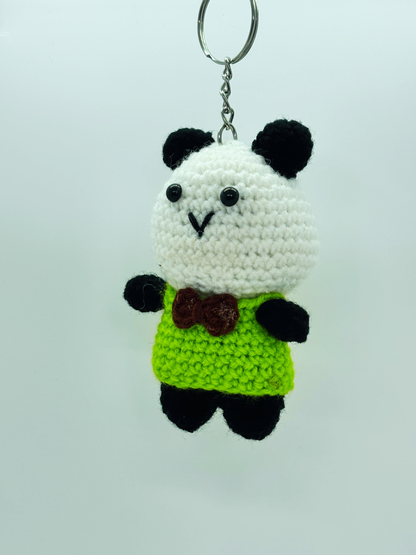 Cute Handmade Crochet Panda Teddy Keychain | Bags, Keys & Gifts