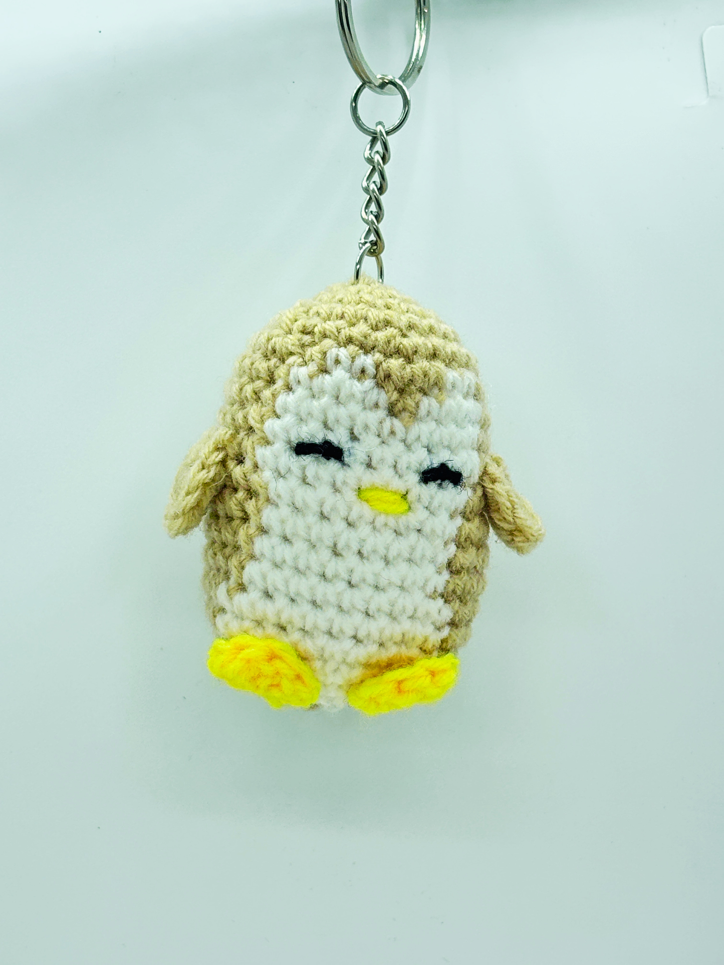Handmade Crochet Penguin Keychain for Bags & Keys | Soft Knitted Penguin Hanging Charm