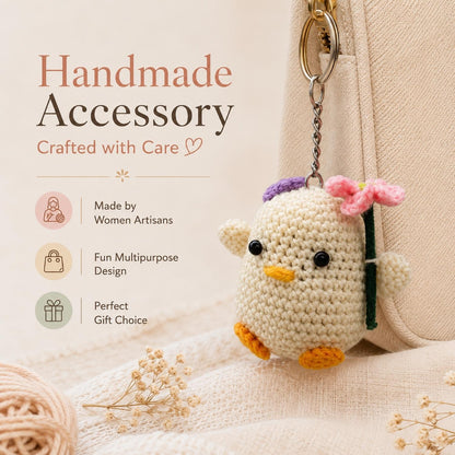 Chiki Keychain Handmade Crochet Chiki Keychain | Cute Bag & Key Charm