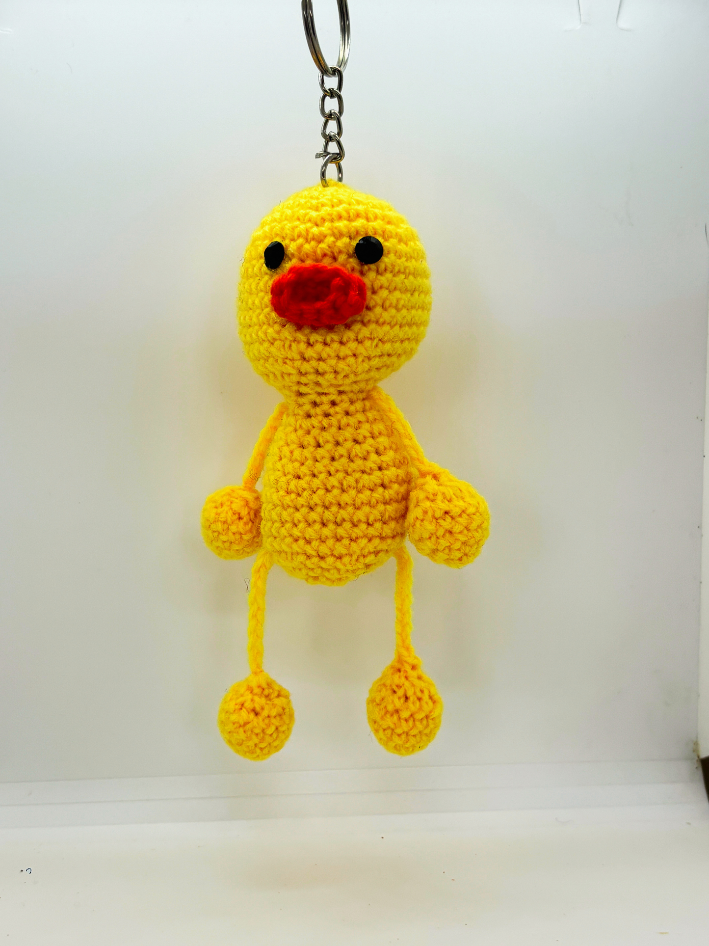 Cute Duck Crochet Keychain for Bags & Keys | Handmade Duck Keyring