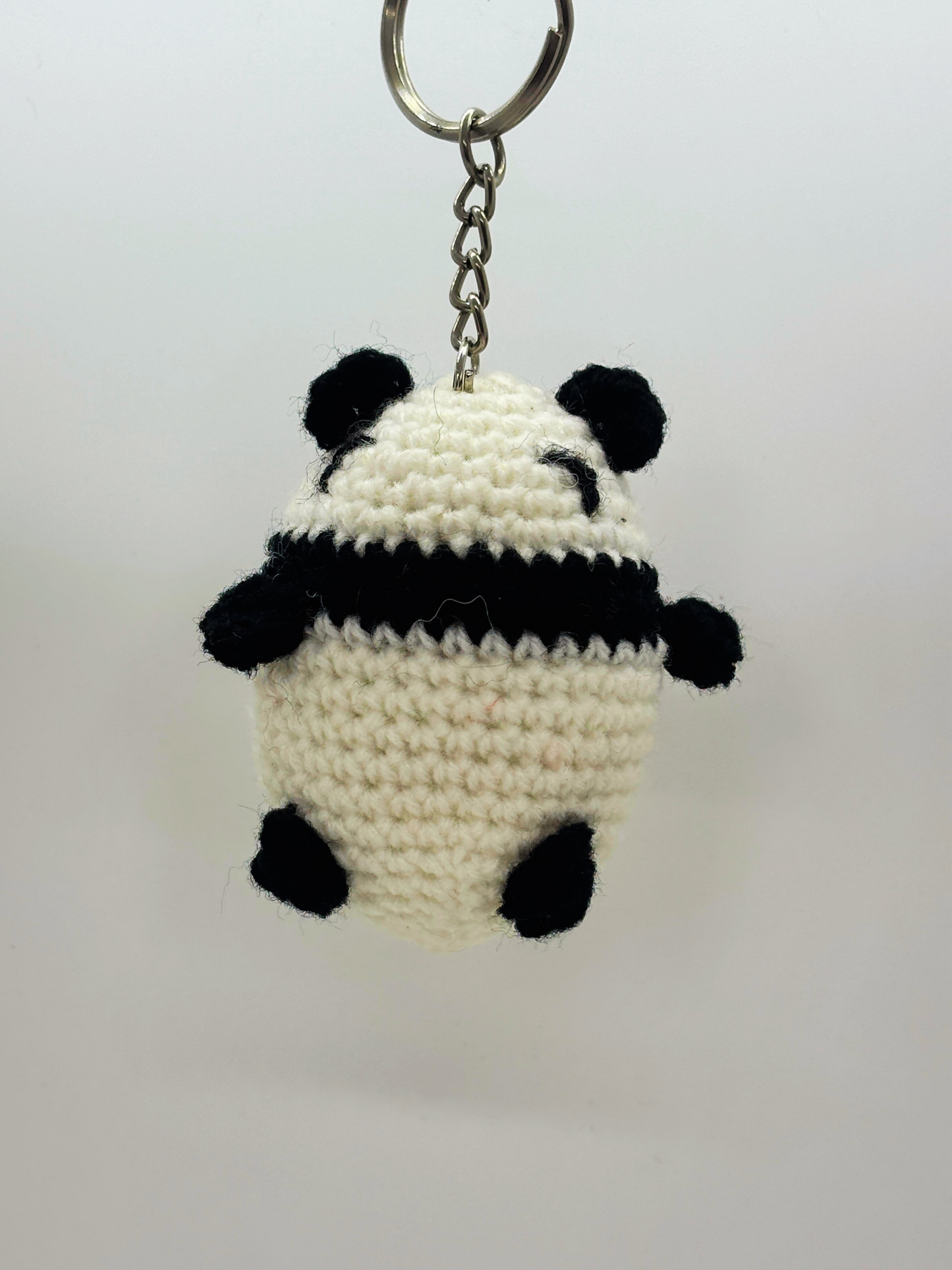 Handmade Crochet Panda Keychain | Soft Toy Key Ring for Bags & Keys