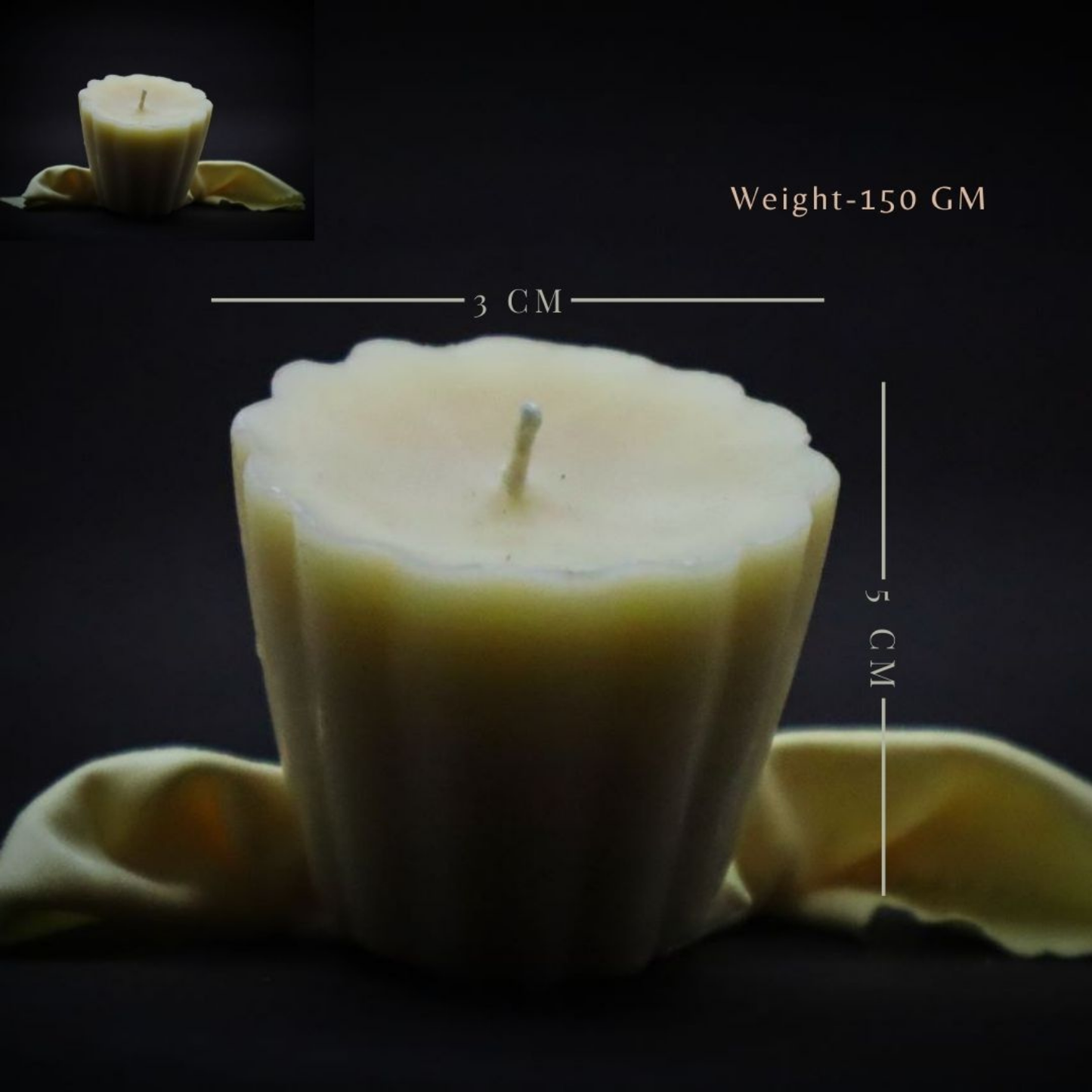 Beeready Harvesters Bloom Pillar Beeswax Candle | Artistic Floral Scented Candle for Cozy Décor & Romantic Spaces | Pack of 2