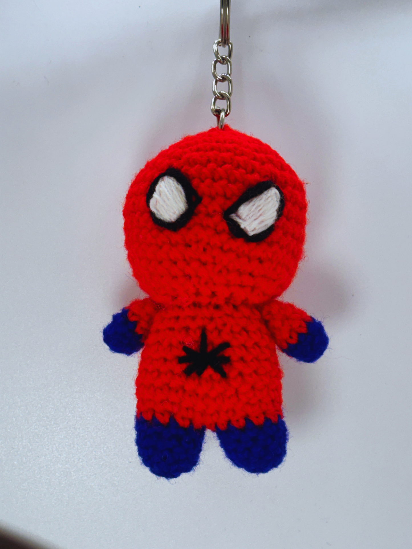 Handmade Crochet Superhero Keychain for Bags & Keys  | Lightweight Handmade Gift for Kids & Fans
