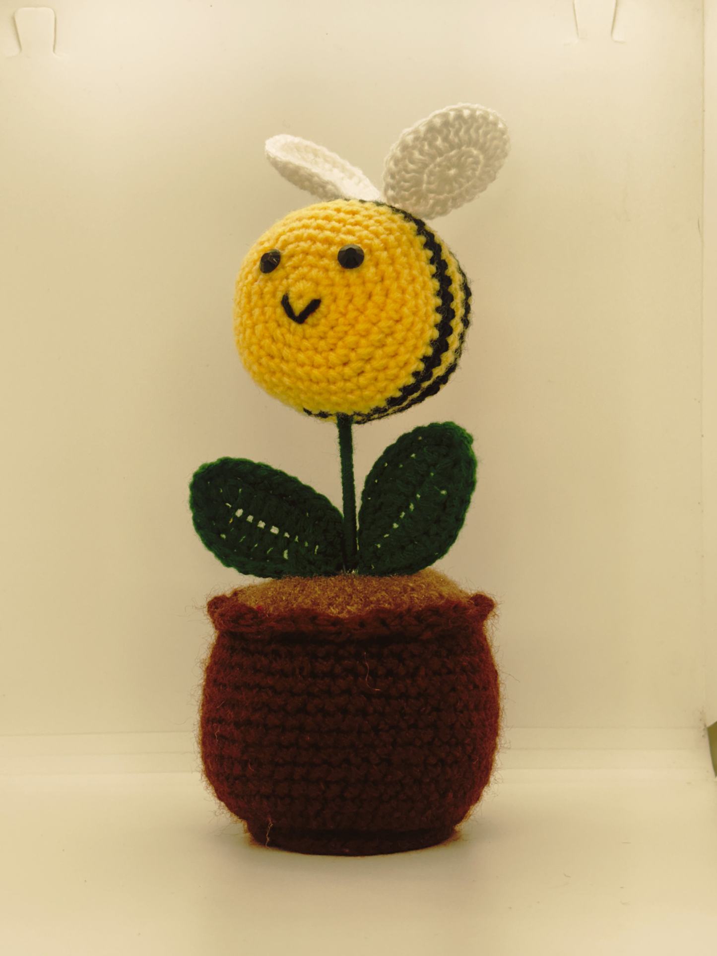 Bee Pot Handmade Crochet Bee Pot | Cute Decorative Pot for Home & Office