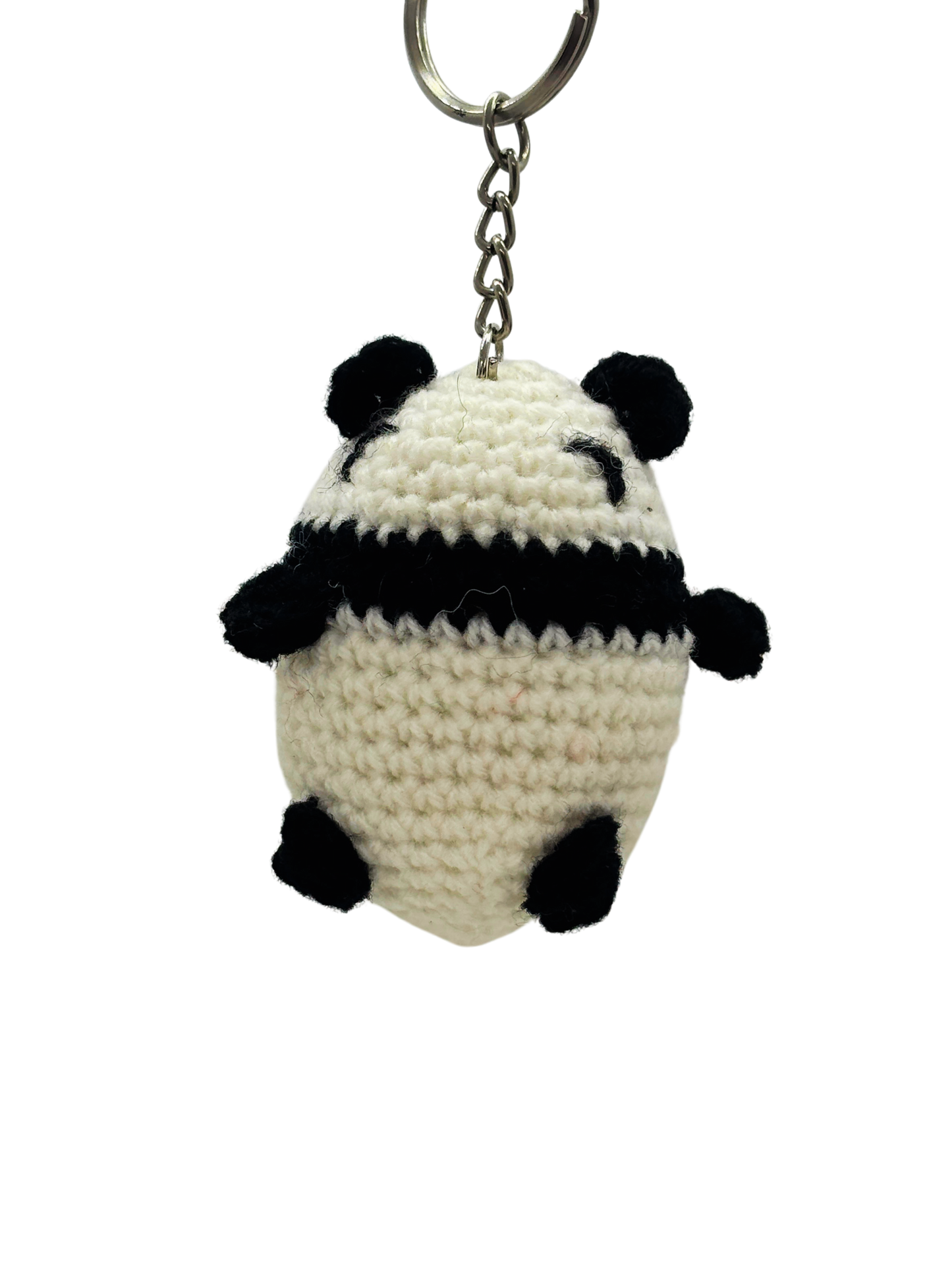 Handmade Crochet Panda Keychain | Soft Toy Key Ring for Bags & Keys
