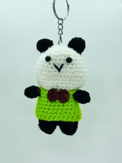 Cute Handmade Crochet Panda Teddy Keychain | Bags, Keys & Gifts