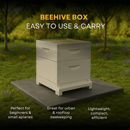 BeeReady Wooden Bee Hive Box – Durable Bee Box for Apis Mellifera