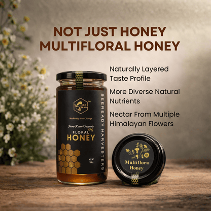 BeeReady Multifloral Raw Honey 500g – Uttarakhand Forest | No Additives
