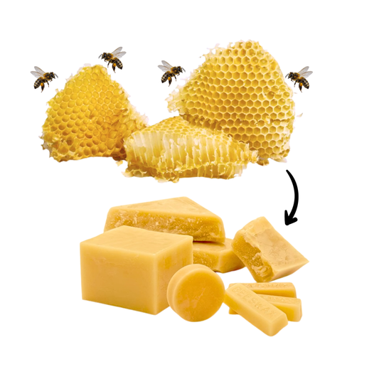 BeeReady Raw Beeswax Blocks – Pure Natural Beeswax for Candles, Soap & Skincare (1KG)