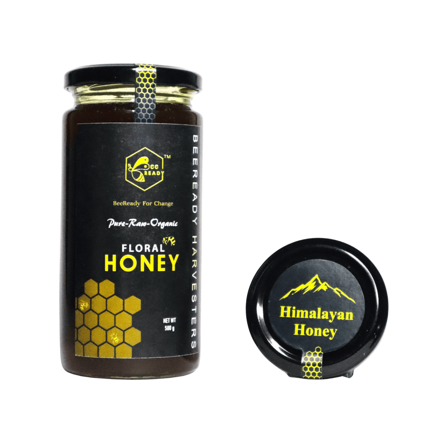 BeeReady Himalayan Raw Pahadi Honey 500g – Uttarakhand Wild Forest | No Additives