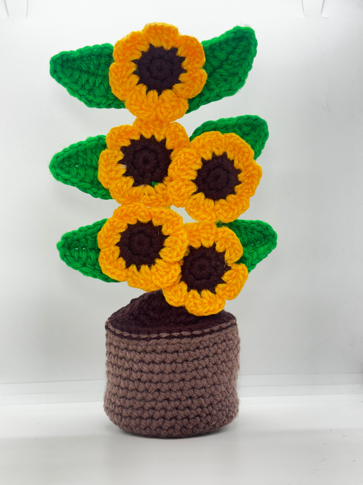 Handmade Multiflora Pot Décor – Crochet Flower Arrangement | Handmade by Local Women | Decorative Indoor Flower Pot