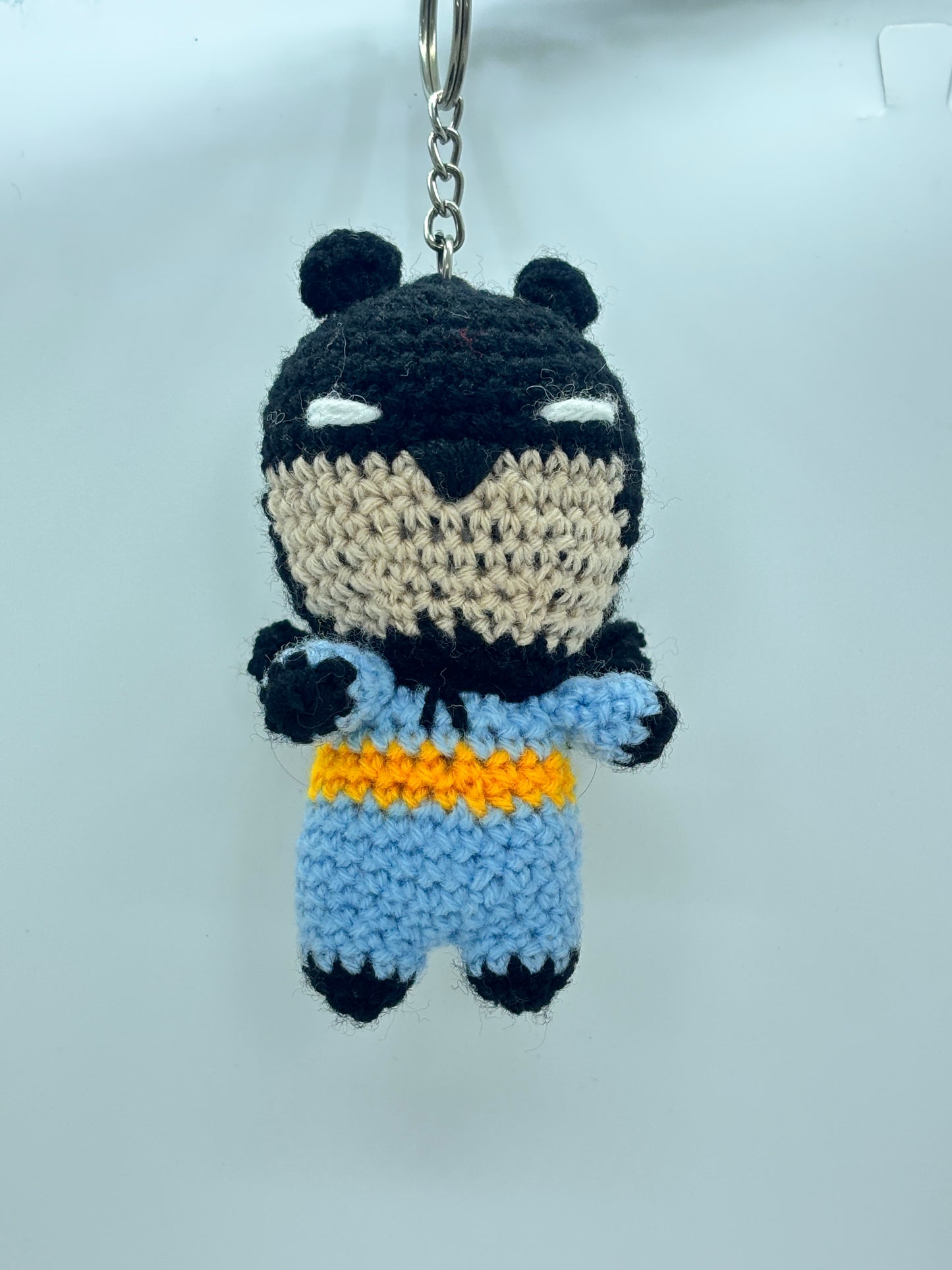 Batman Keychain Handmade Crochet Batman Keychain | Superhero Bag & Key Charm