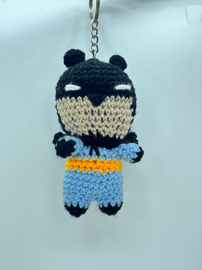 Batman Keychain Handmade Crochet Batman Keychain | Superhero Bag & Key Charm