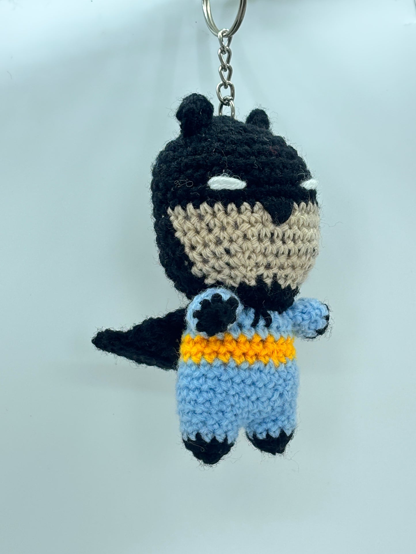 Batman Keychain Handmade Crochet Batman Keychain | Superhero Bag & Key Charm