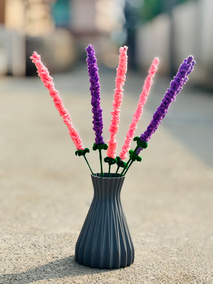 Handmade Crochet Lavender Stick for Home Décor & Gifting | Floral Decorative Stick | Soft Finish | Made by Local Women