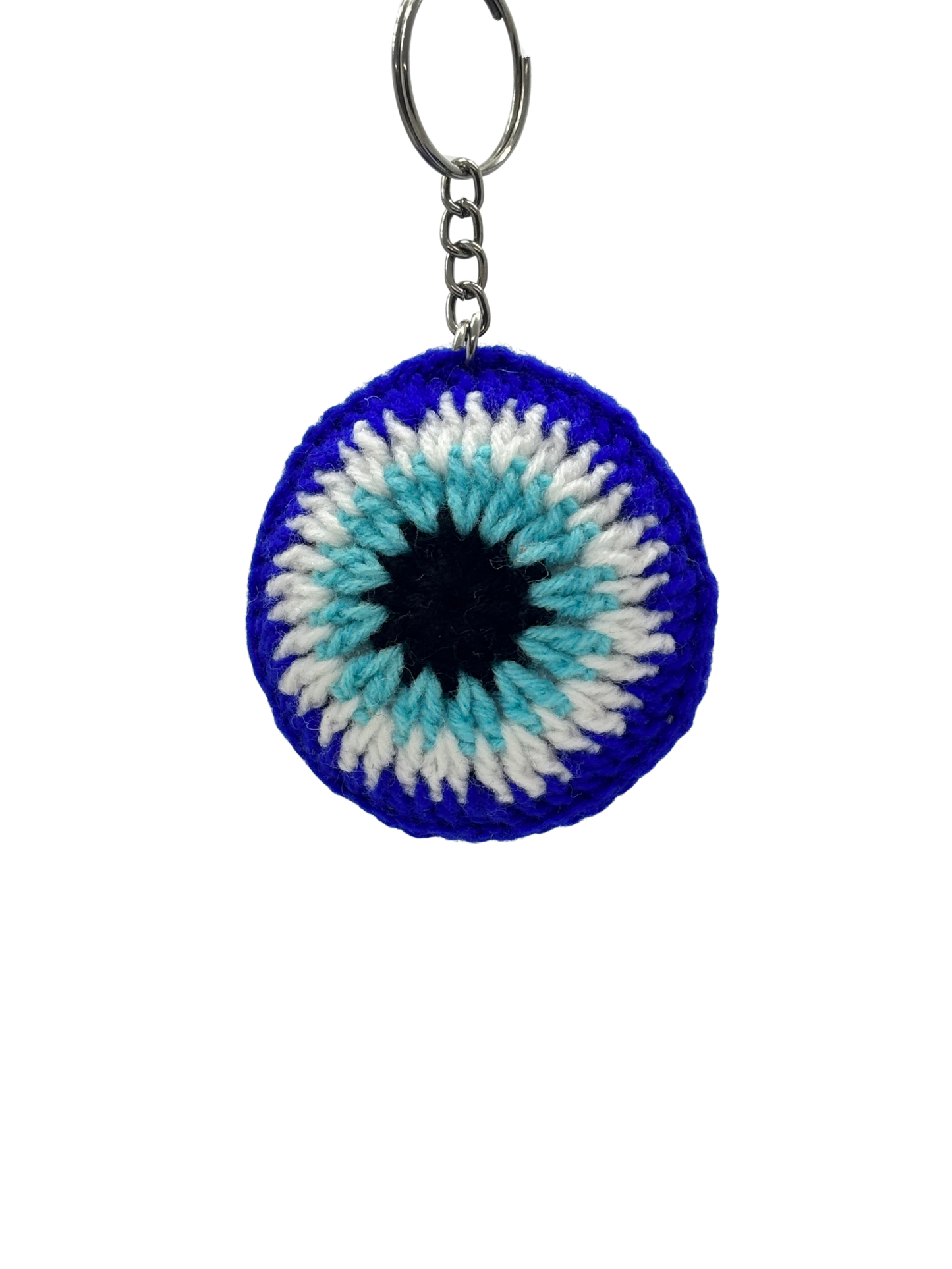 Evil Eye Keychain Handmade Crochet | Bag & Key Charm from Uttarakhand