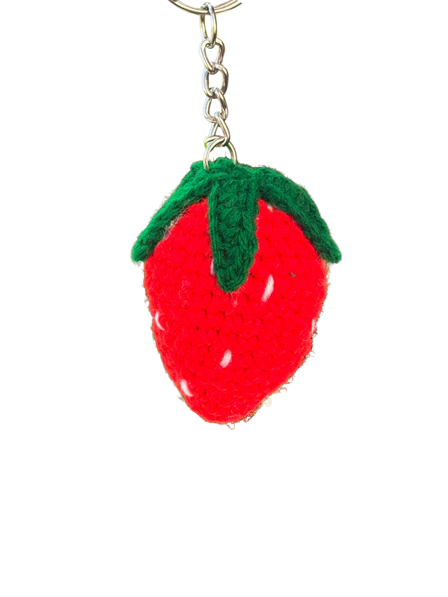Strawberry Keychain Handmade Crochet | Cute Bag & Key Charm