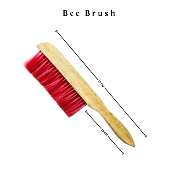 BeeReady -  Bee Brush with Horse Bristles - Essential Beehive Cleaning Tool for Beekeepers (1 Unit) |  Essential Beekeeping Equipment - Image 2