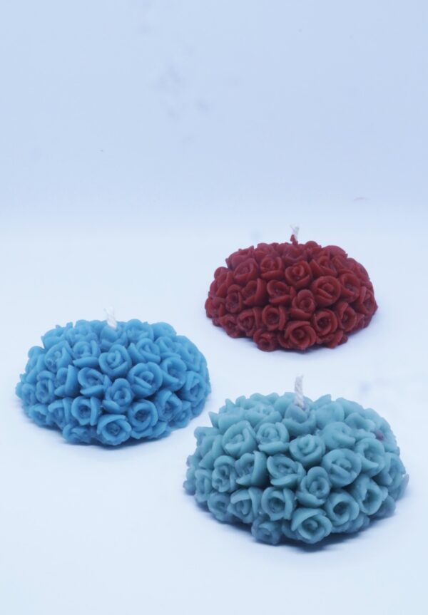 Beeswax Designer Aromatic Heart Shape Candle - Pack of 2 - Image 4