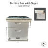 BeeReady  - Honey Bee Hive Wooden Box With Super Chamber (Apis Mellifera) - Premium Quality Apiculture Equipment